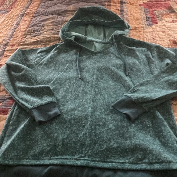 Athleta sundown alliance women’s sm hoodie aqua outdoors hiking biking - Picture 3 of 8